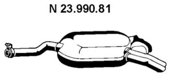 Eberspacher Achterdemper 23.990.81