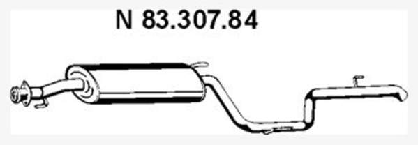 Eberspacher Achterdemper 83.307.84