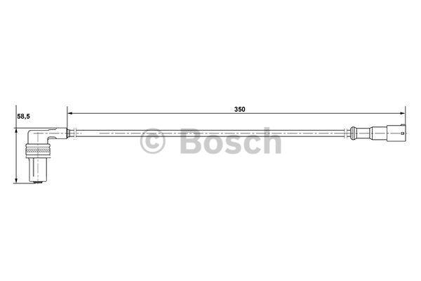 Image of Bosch ABS sensor 0 265 001 134 0265001134_265