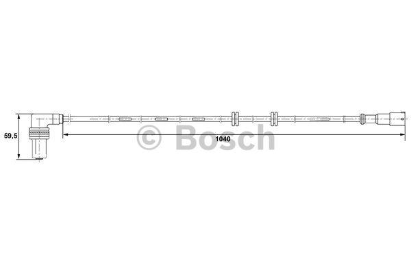 Image of Bosch ABS sensor 0 265 001 232 0265001232_265