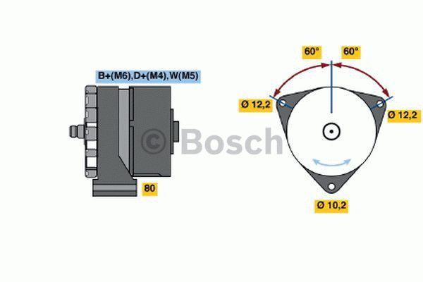 Bosch Alternator-Dynamo 0 986 031 300