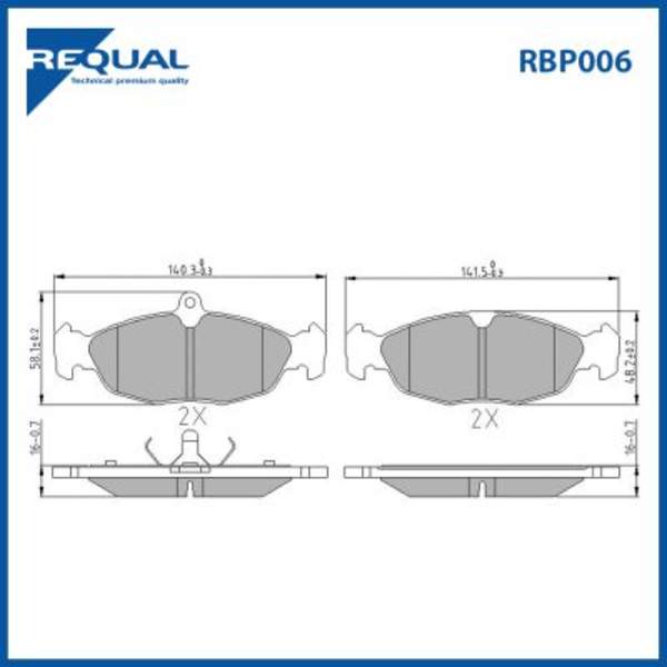 Requal Remblokset RBP006