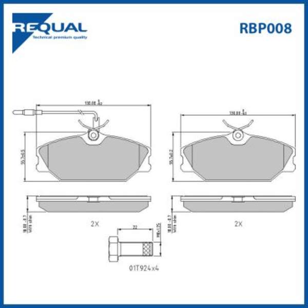 Requal Remblokset RBP008