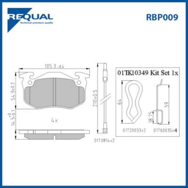 Requal Remblokset RBP009