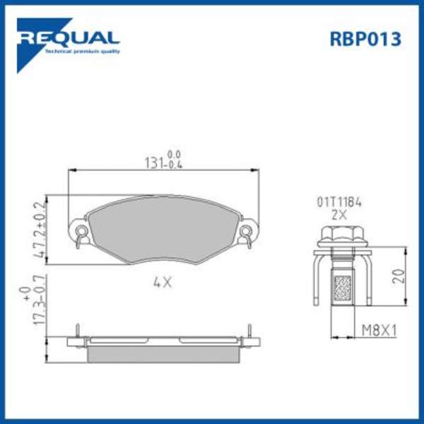 Requal Remblokset RBP013