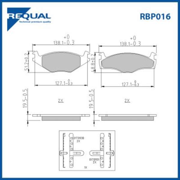 Requal Remblokset RBP016