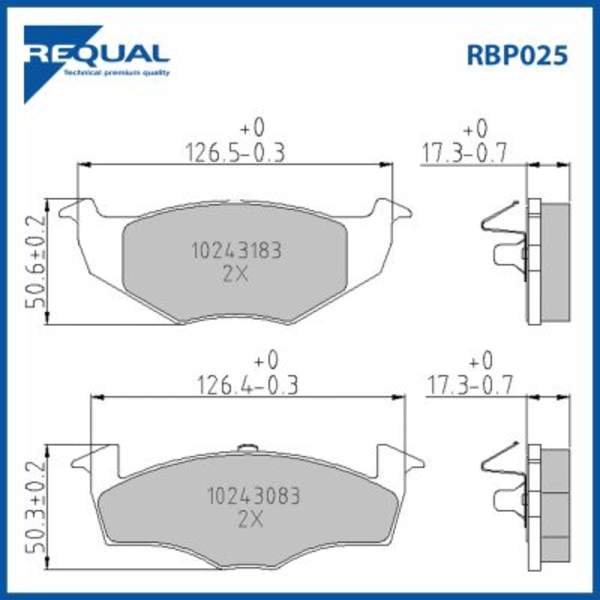 Requal Remblokset RBP025