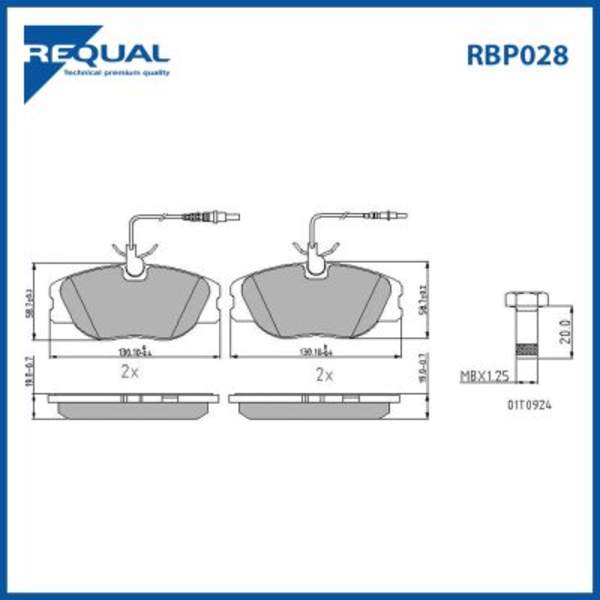 Requal Remblokset RBP028