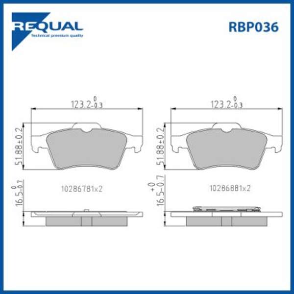 Requal Remblokset RBP036