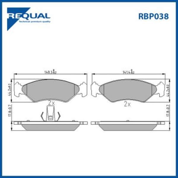 Requal Remblokset RBP038