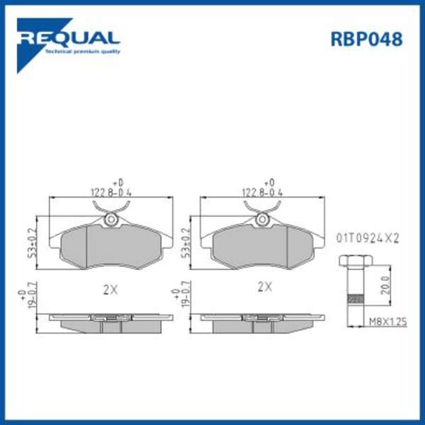 Requal Remblokset RBP048