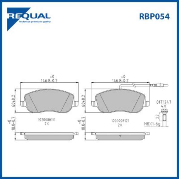 Requal Remblokset RBP054