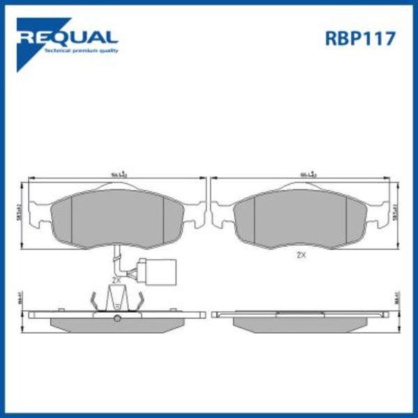 Requal Remblokset RBP117
