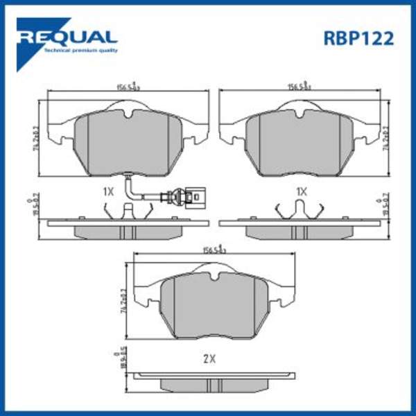 Requal Remblokset RBP122