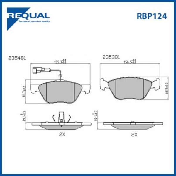 Requal Remblokset RBP124