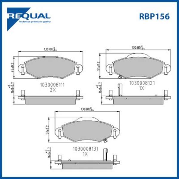 Requal Remblokset RBP156
