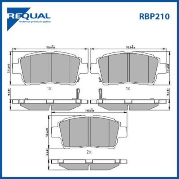 Requal Remblokset RBP210