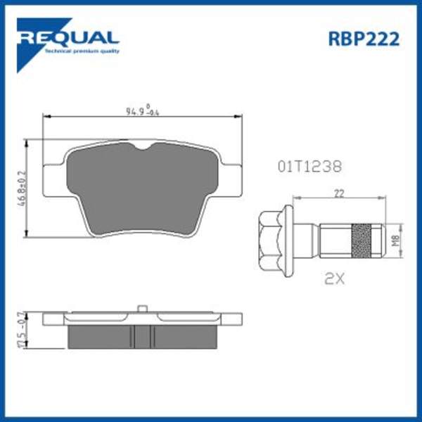 Requal Remblokset RBP222