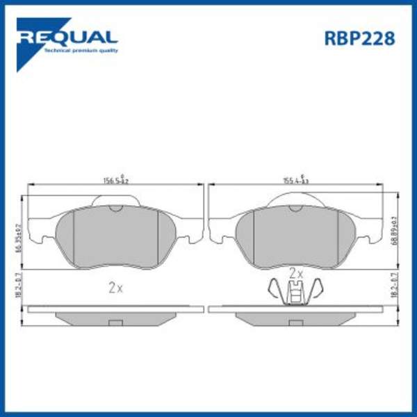 Requal Remblokset RBP228