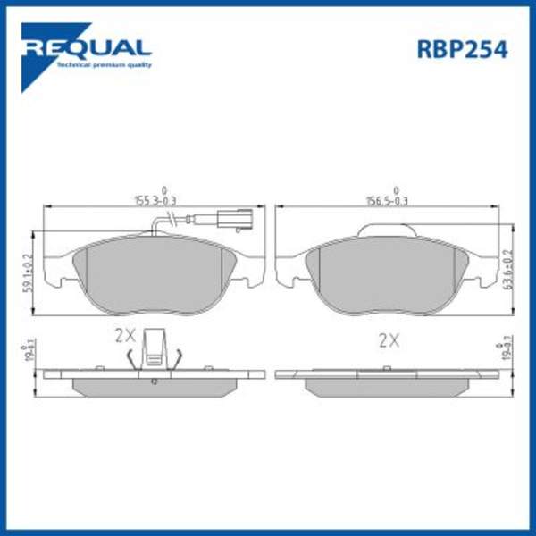 Requal Remblokset RBP254