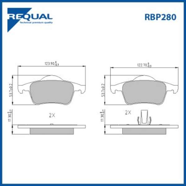 Requal Remblokset RBP280