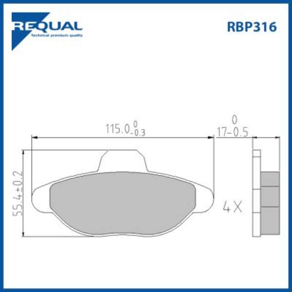Requal Remblokset RBP316