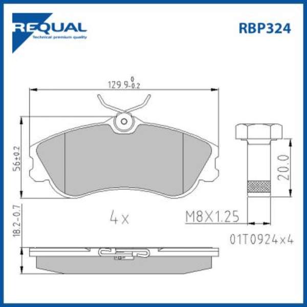 Requal Remblokset RBP324