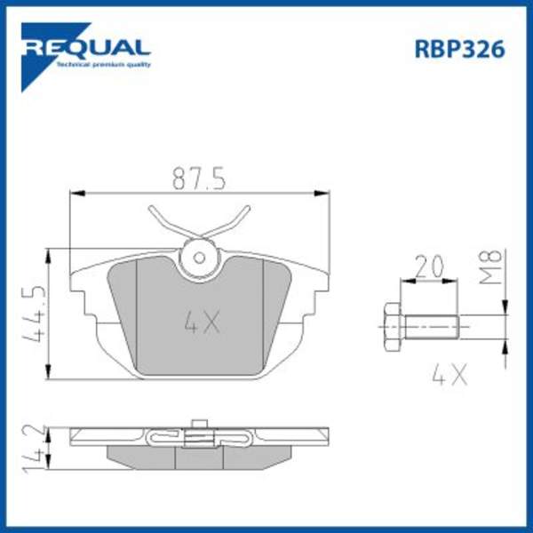 Requal Remblokset RBP326