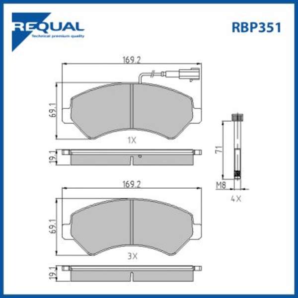 Requal Remblokset RBP351