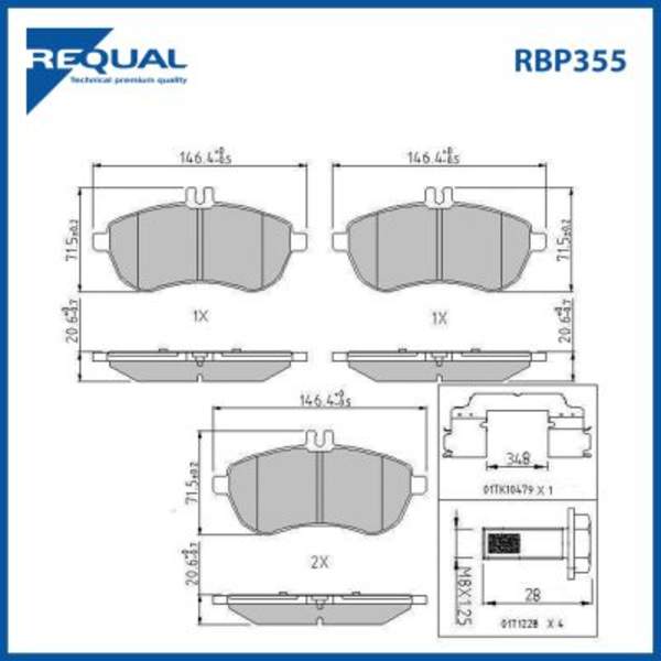 Requal Remblokset RBP355