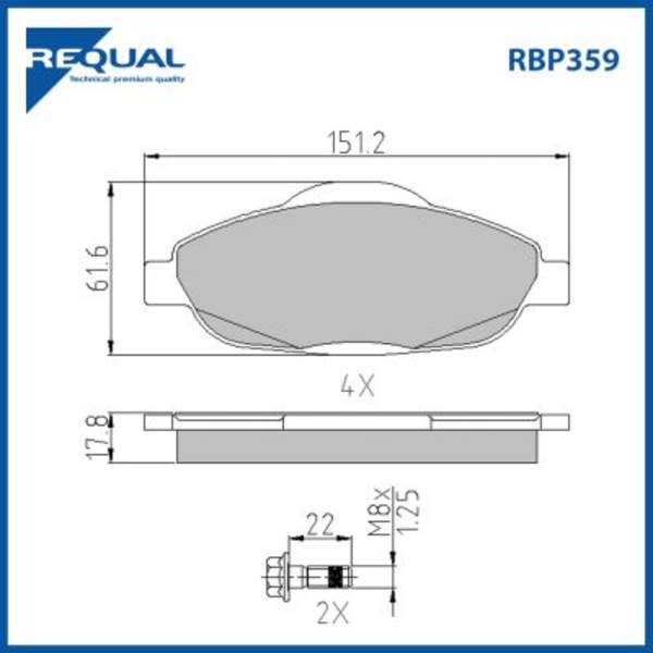 Requal Remblokset RBP359