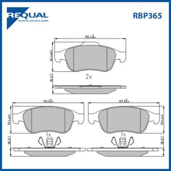 Requal Remblokset RBP365