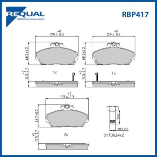 Requal Remblokset RBP417