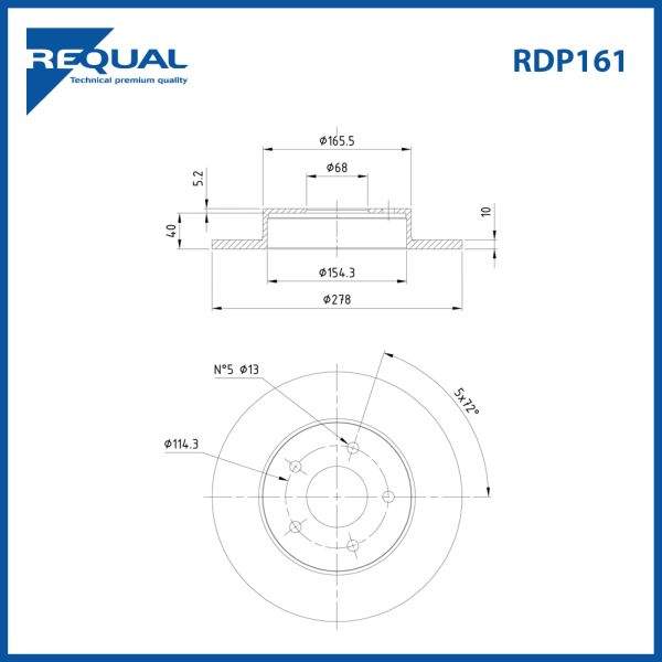 Requal Remschijf RDP161