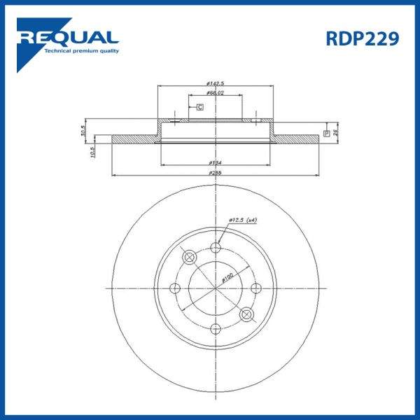 Requal Remschijf RDP229