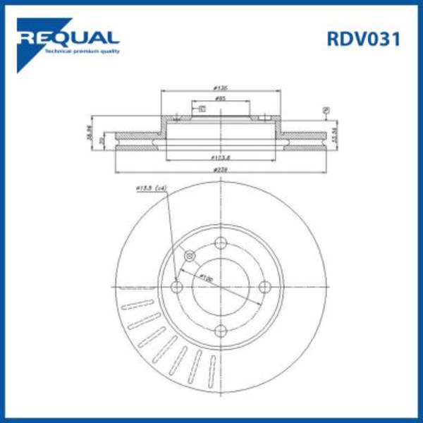 Requal Remschijf RDV031