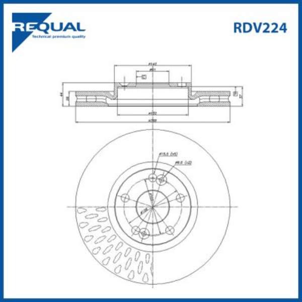Requal Remschijf RDV224