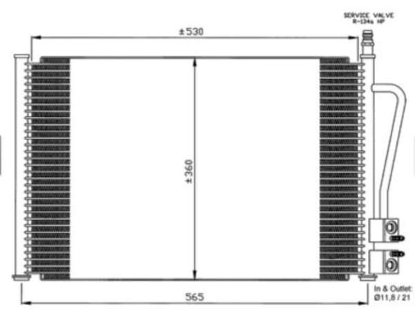 Requal Airco condensor RTC017