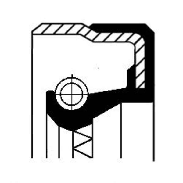 Image of Corteco Autom.bak keerring 01026543B 01026543b_271