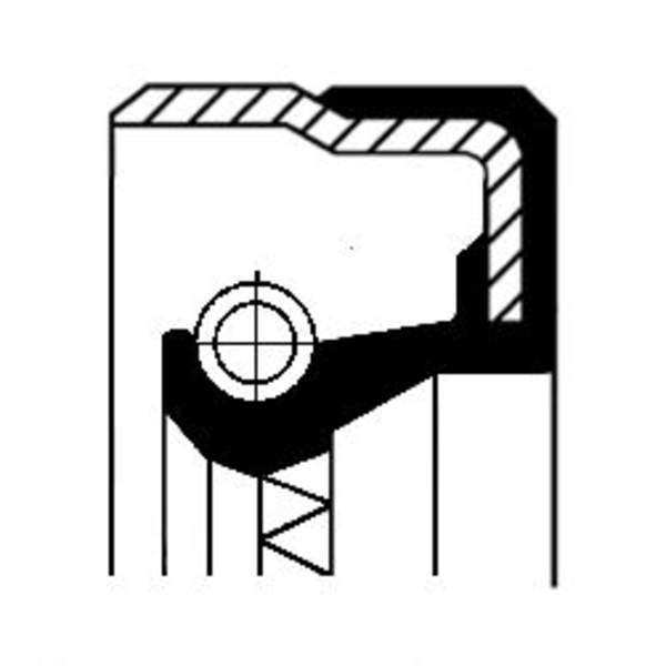 Image of Corteco Autom.bak keerring / Differentieel keerring / Schakelstang keerring 01031879B 01031879b_271