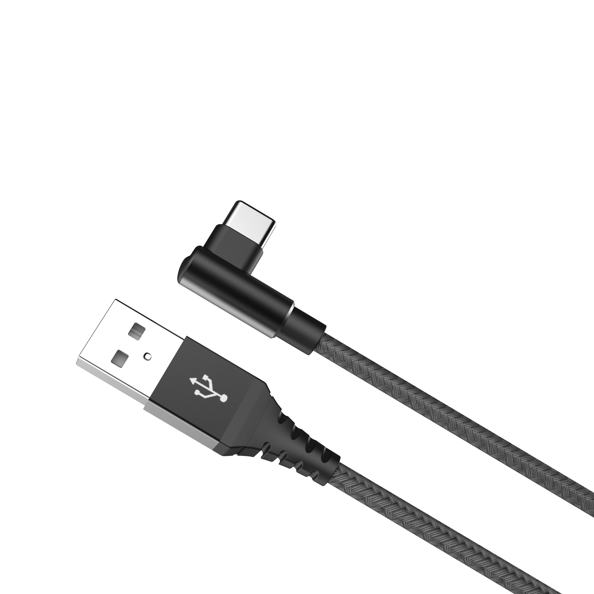 Celly Celly Datakabel USB>USB-C en L stekker 1 meter zwart 0517514