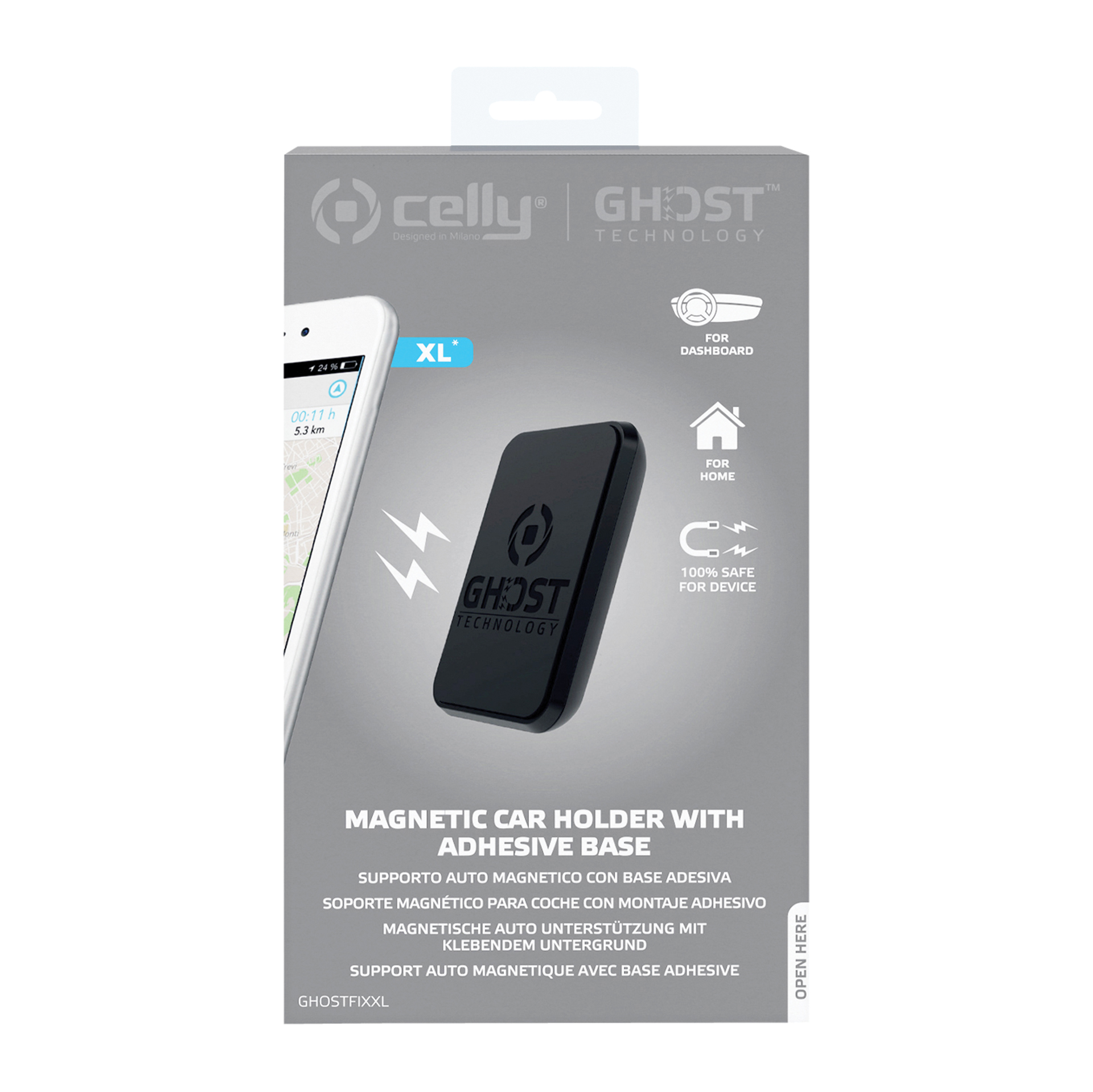Celly Celly Magnetische telefoonhouder Ghost Fix XL 0517576
