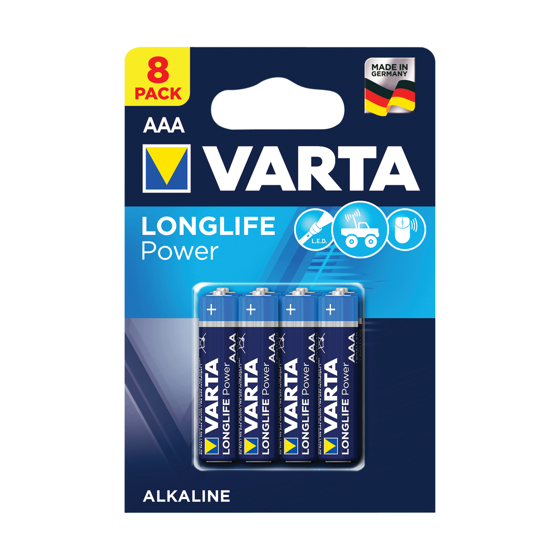 Varta Varta Batterijen Longlife Power LR03/AAA 1,5V 8 stuks 0568045