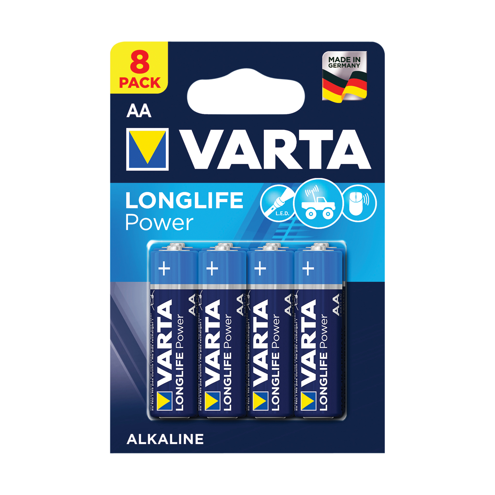 Varta Varta Batterijen Longlife Power LR6/AA 1,5V 8 stuks 0568046