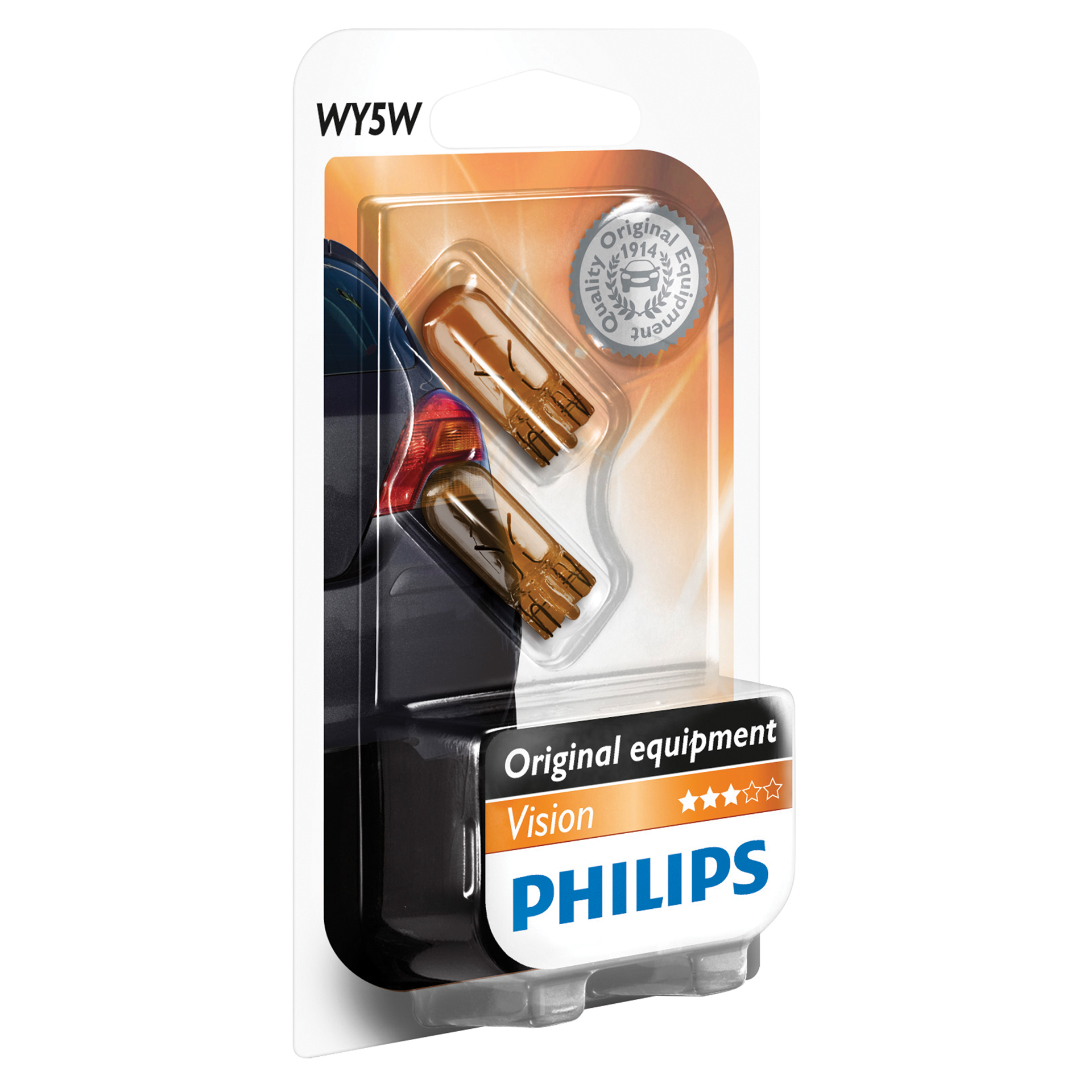 Philips Philips 12396NAB2 WY5W, 2 stuks 0730174