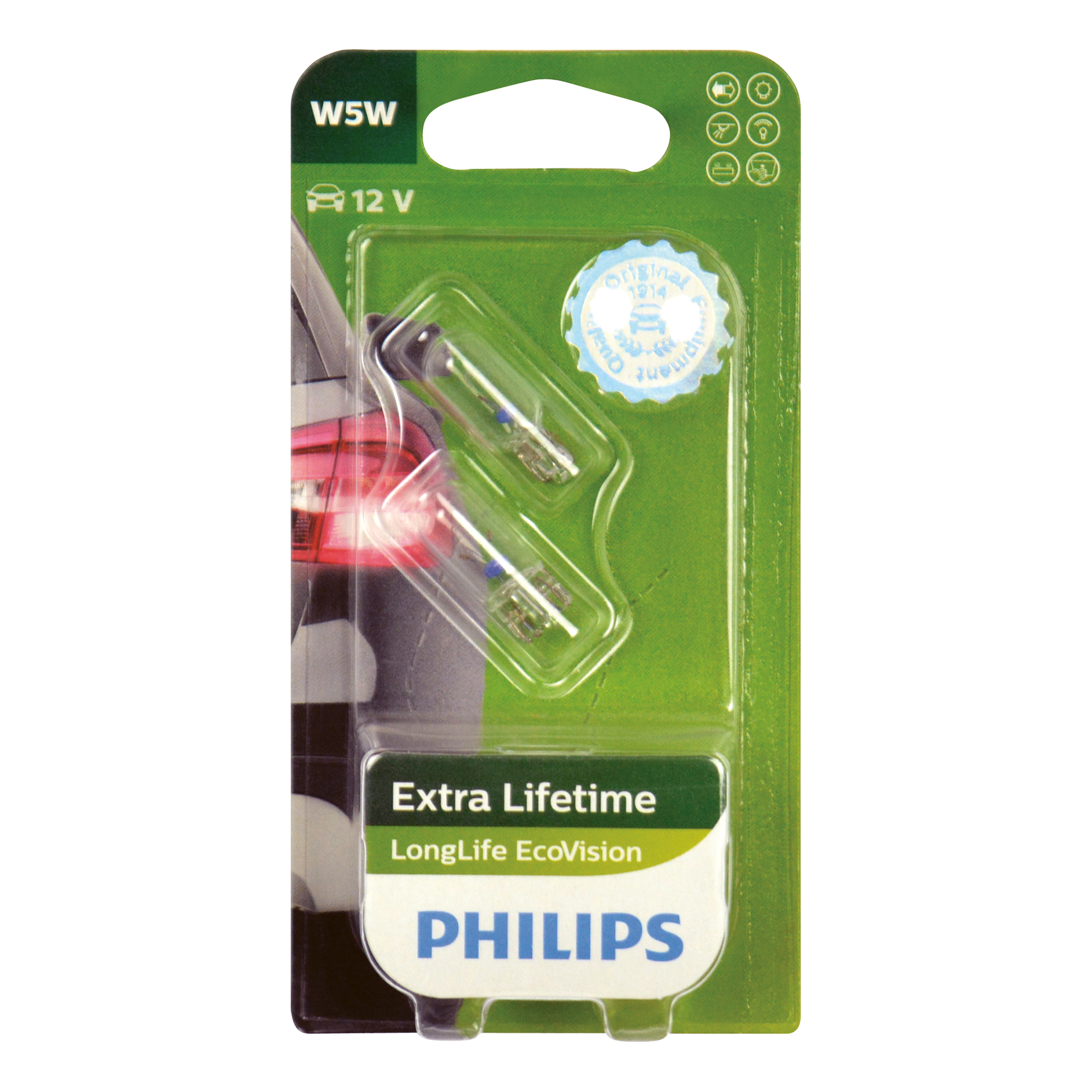 Philips Philips 12961LLECOB2 W5W EcoVision 5W blister 0730519