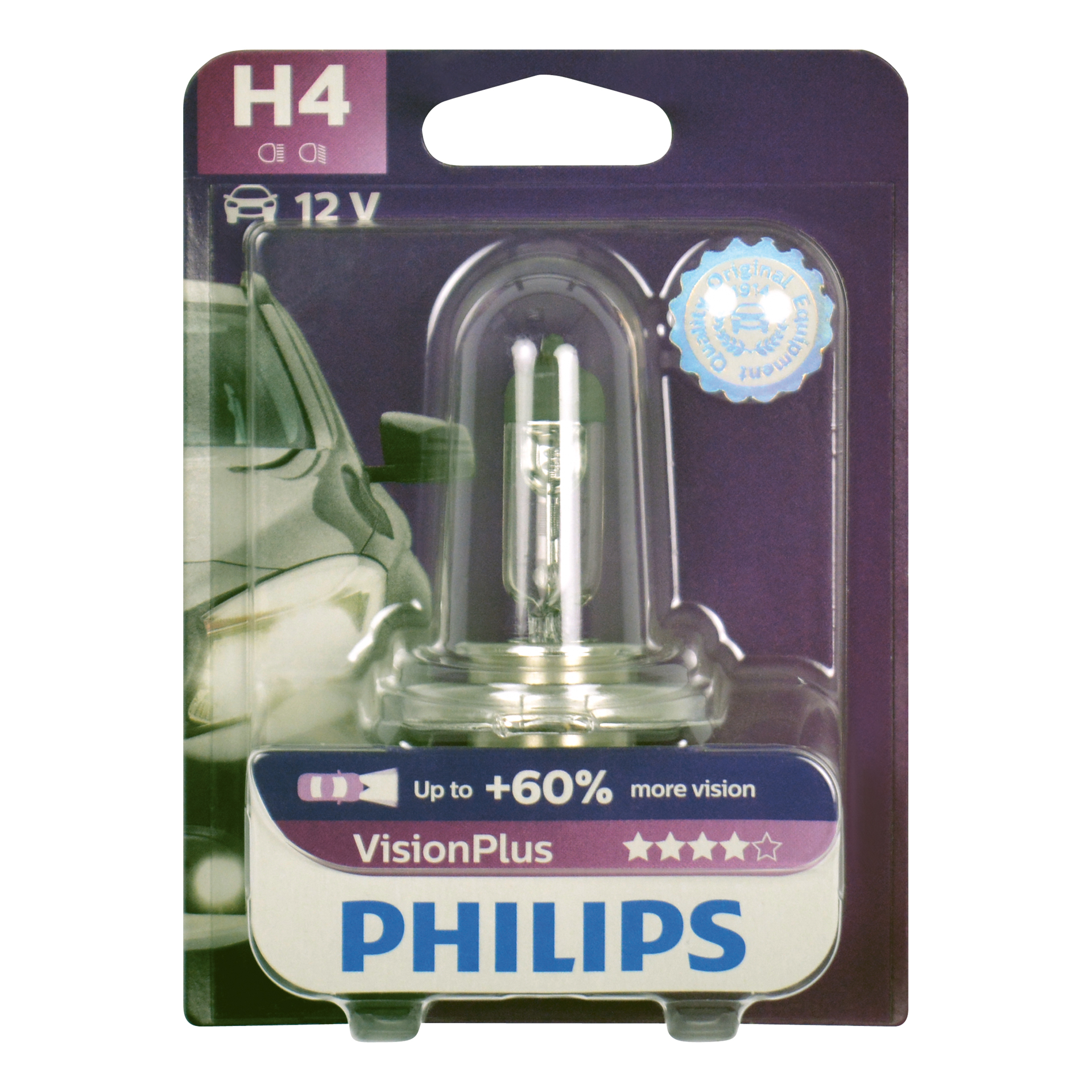 Philips Philips 12342VPB1 H4 VisionPlus 55W blister 0730524
