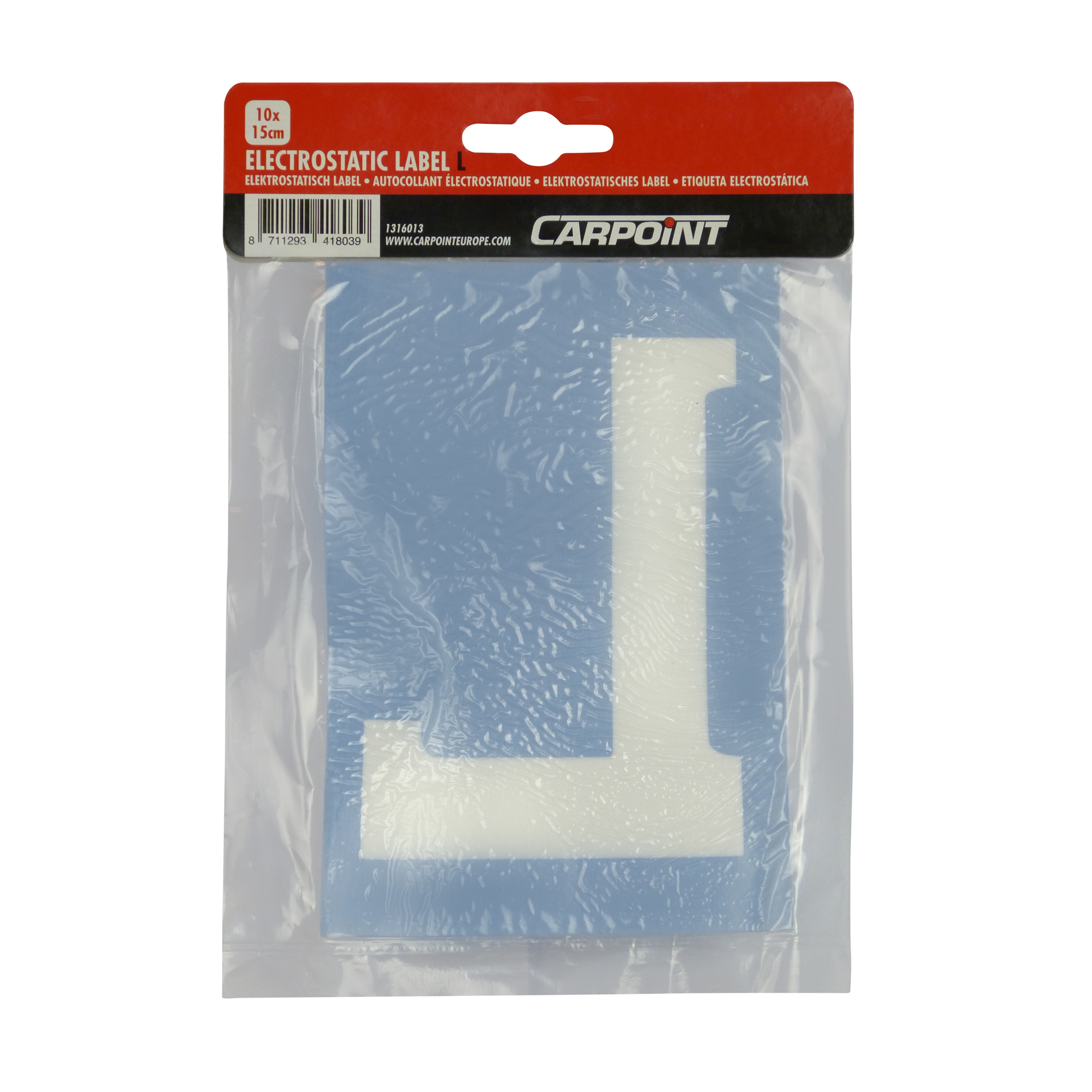 Carpoint Carpoint Electrostatische Sticker L 10x15cm 1316013