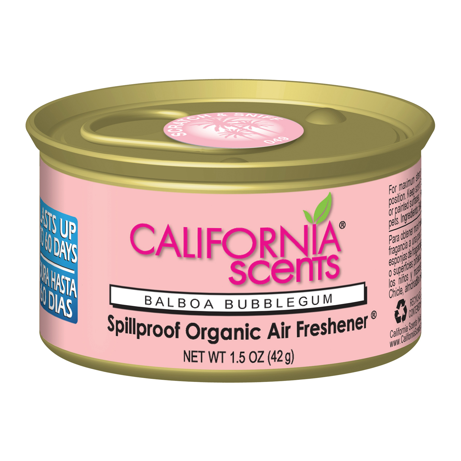 California Scents California Scents Luchtverfrisser Balboa Bubblegum Blik 1711612