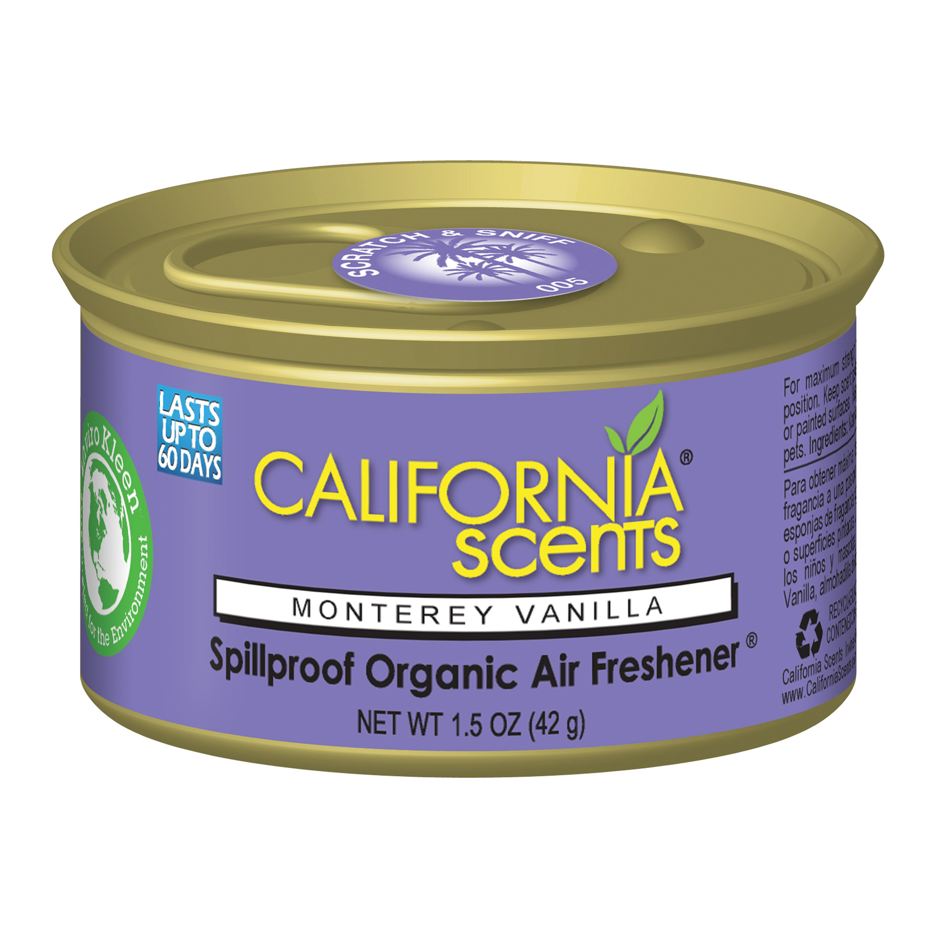 California Scents California Scents Luchtverfrisser Monterey Vanilla Blik 1711614